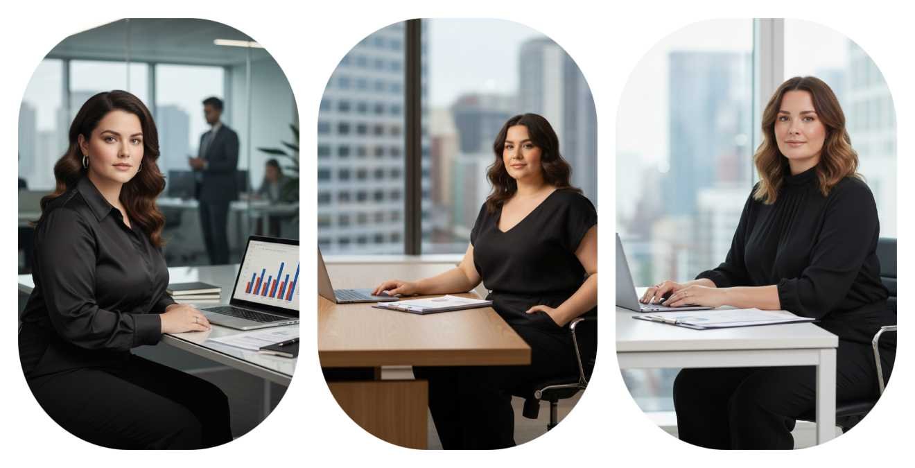 Power at the Desk – The Modern Corporate Curvy Woman Redefining Success
