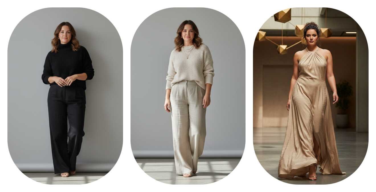 Top 20 Prompts: Modern Curvy Woman, Timeless Style