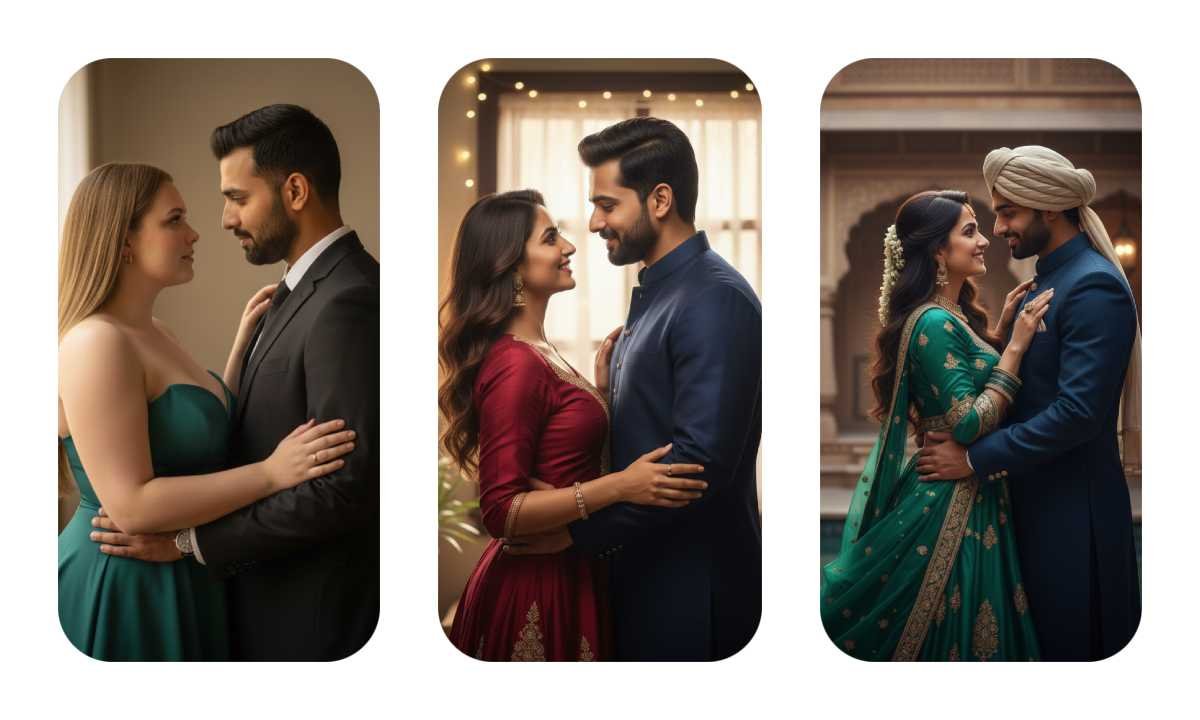 Top 20 Prompts for Ultra-Realistic Portraits of a Confident Indian Couple